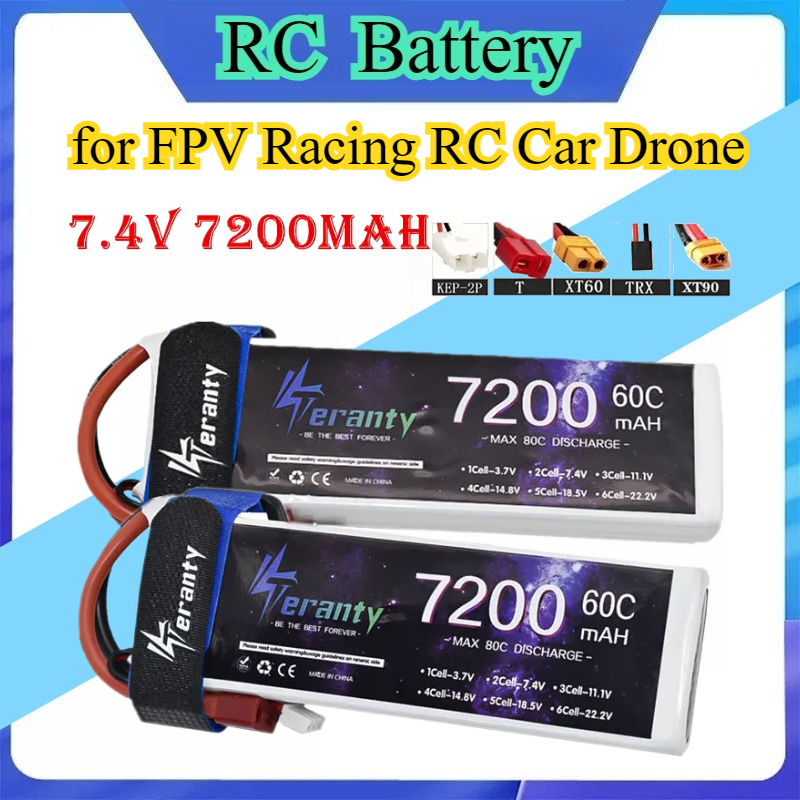Rc Drift Car Kit - Upgrade 2S 7.4V 7200mAh 60C 6S