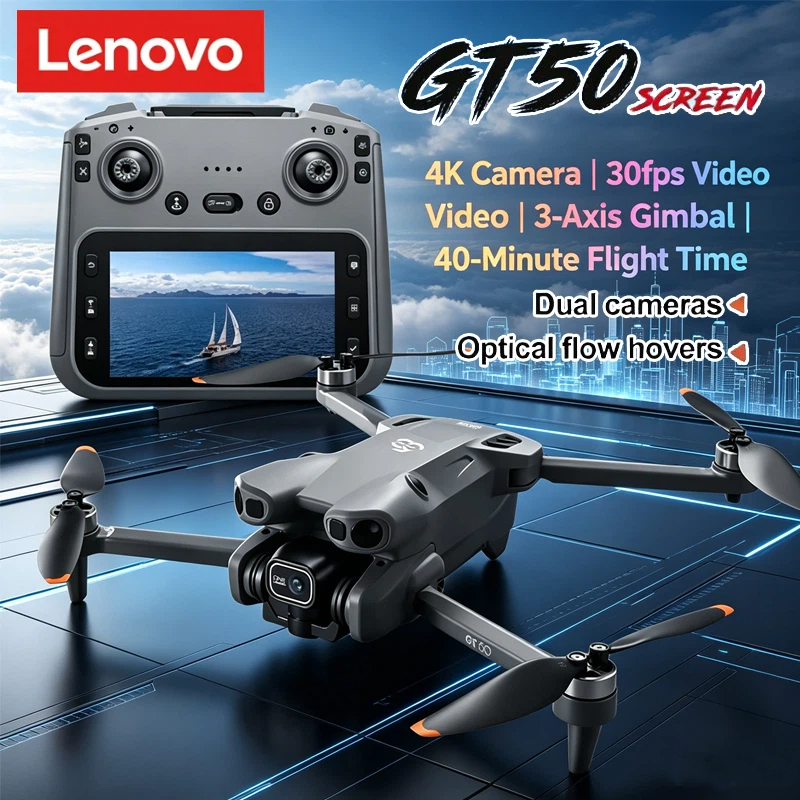 Drone Smart Rc Foldable - Lenovo GT50 HD Aerial Drone |