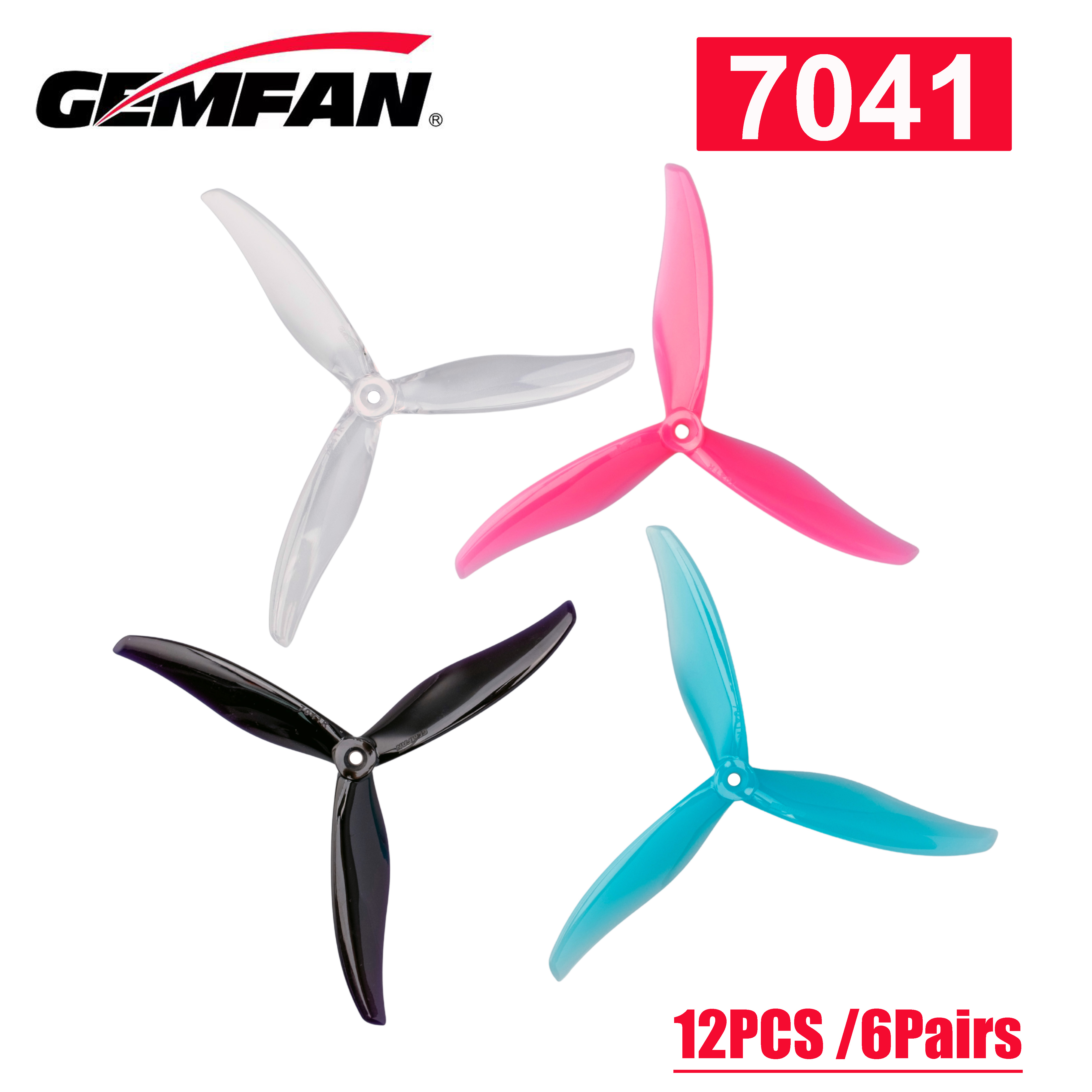 Rc Motor Drone - NEW12PCS /6Pairs Gemfan Flash 7041 7