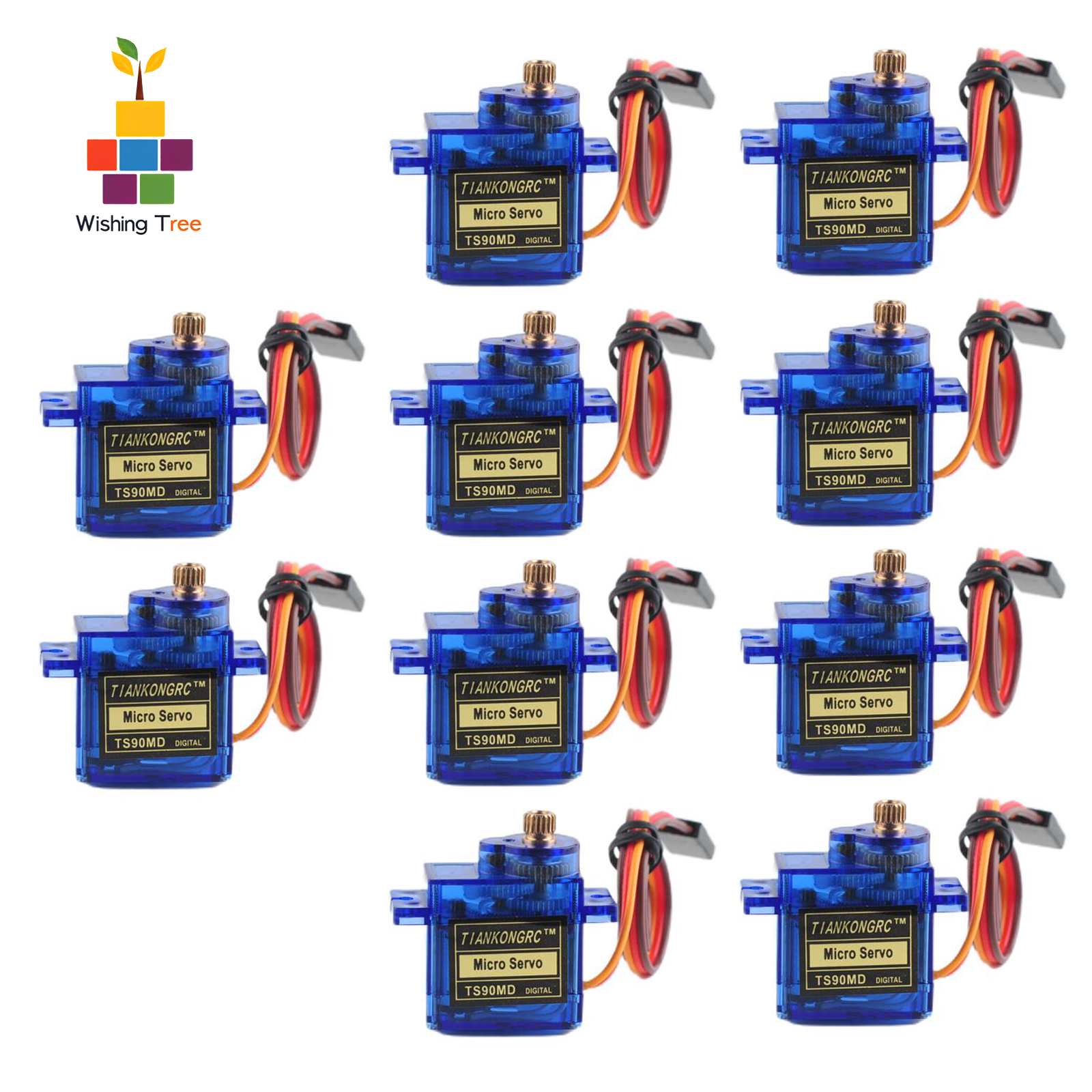 Drone Rc Jet - 10PCS TS90MD 9g Digital Micro Servo