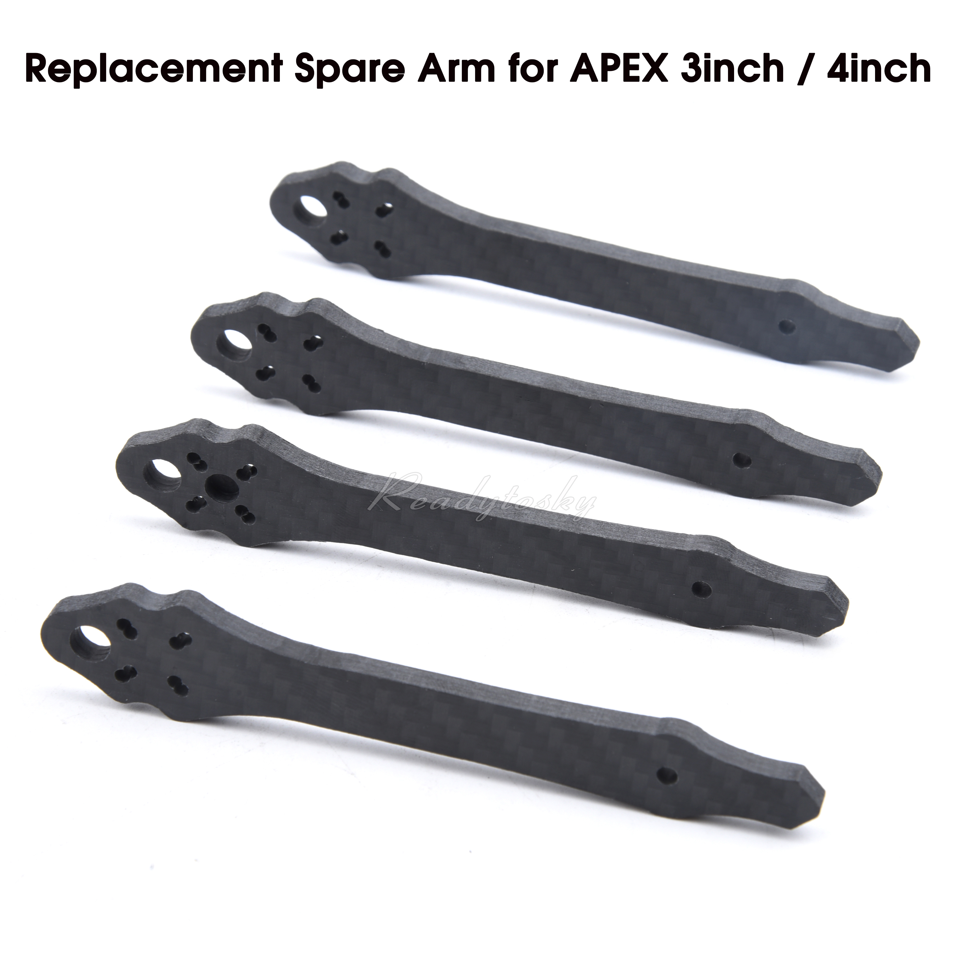 Carbon Fiber Drone Arm - 3K Full Carbon Fiber Replacement Spare