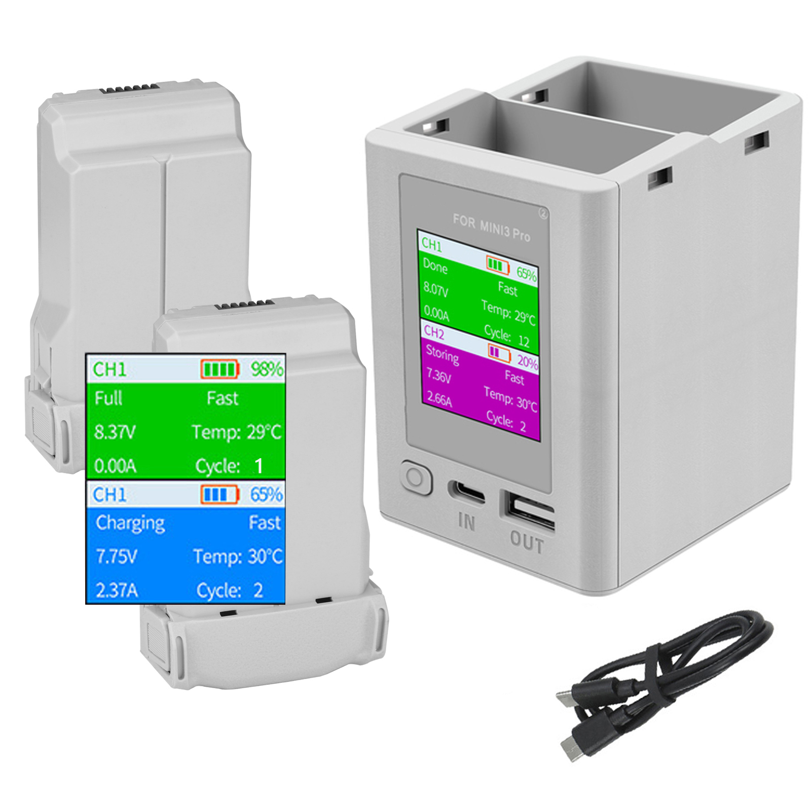 Drone Two Rc Way - 3950mAh For DJI Mini 3 Pro