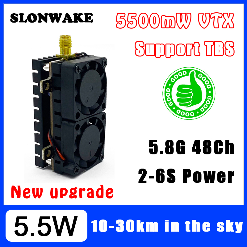 Drone Rc Transmitter And Receiver - Long Range 5.8GHz 5.5W Video Transmitter