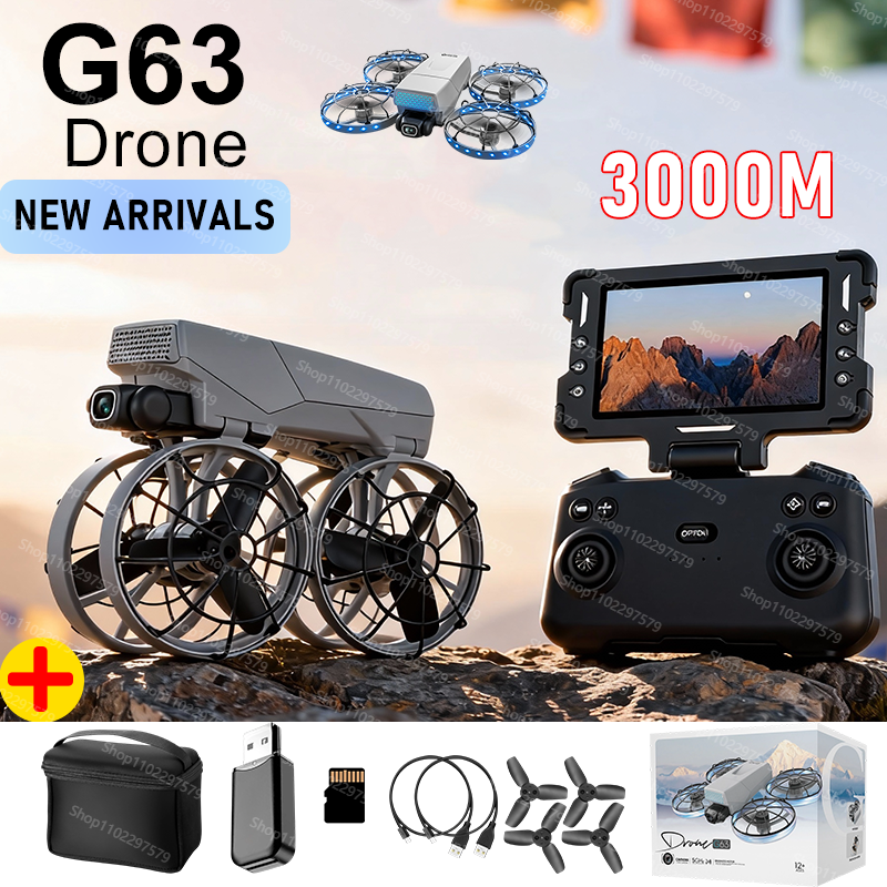 Drone Smart Rc Foldable - G63 Drone 8K HD Dual Cameras