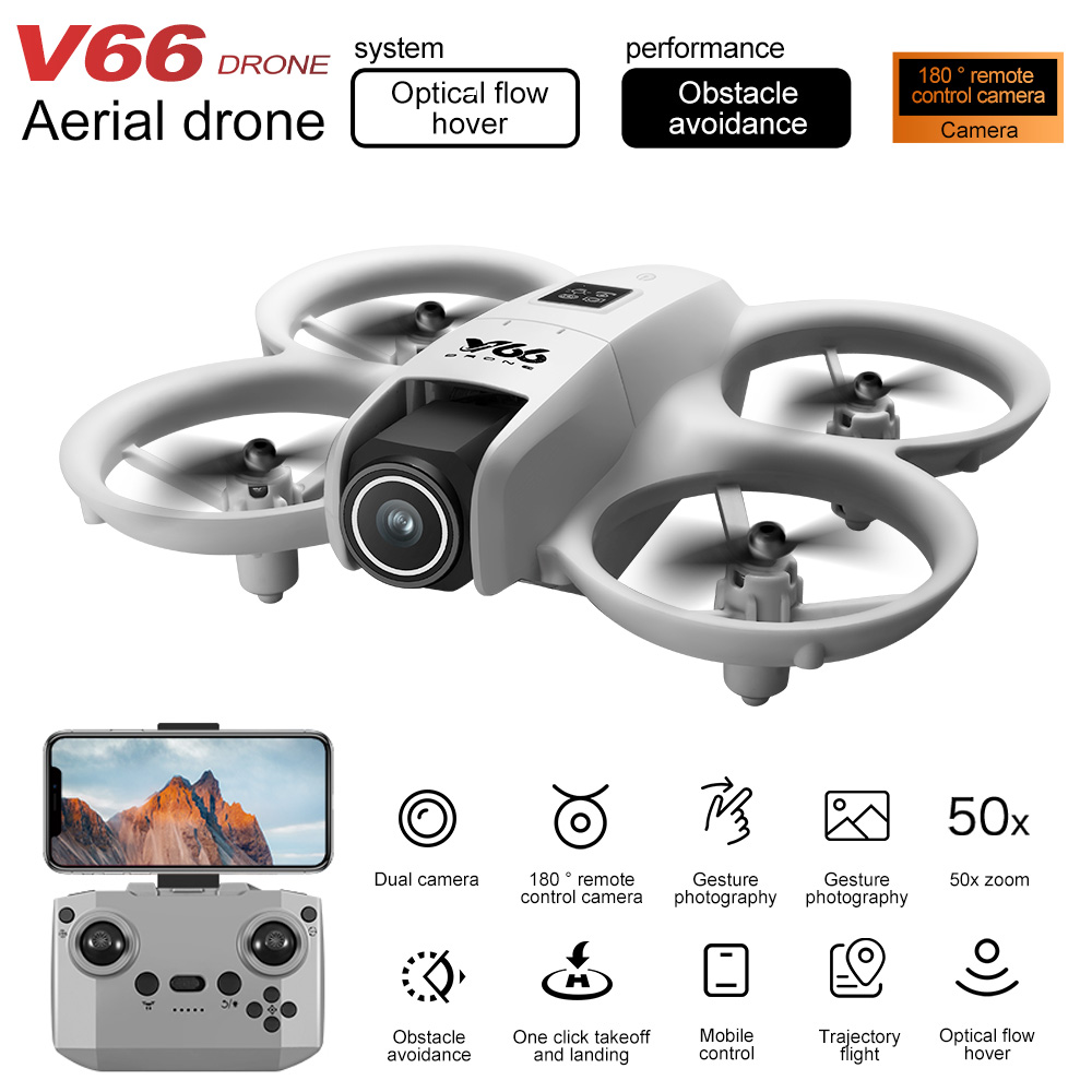 New V66 Mini Drone HD Camera 4 - Drone E88Pro Rc 4K reseña y precio