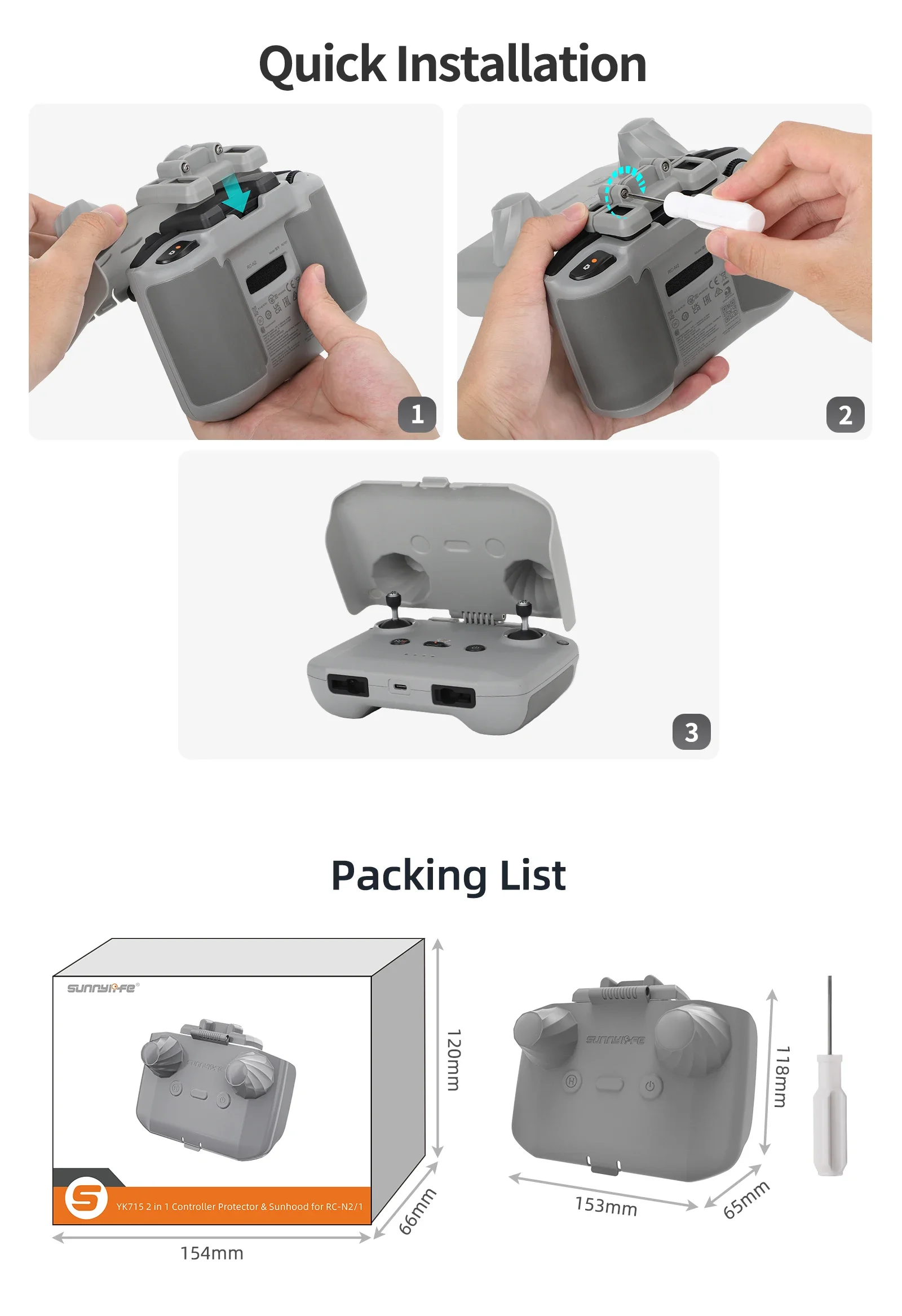 2 in 1 Controller Protector Su - Drone Dji Rc Mini 3 Pro reseña y precio