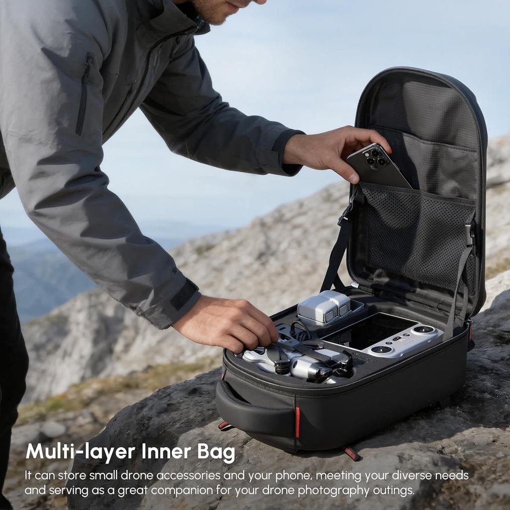 Waterproof Hard Carrying Backp - Drone Dji Rc Mini 3 Pro reseña y precio