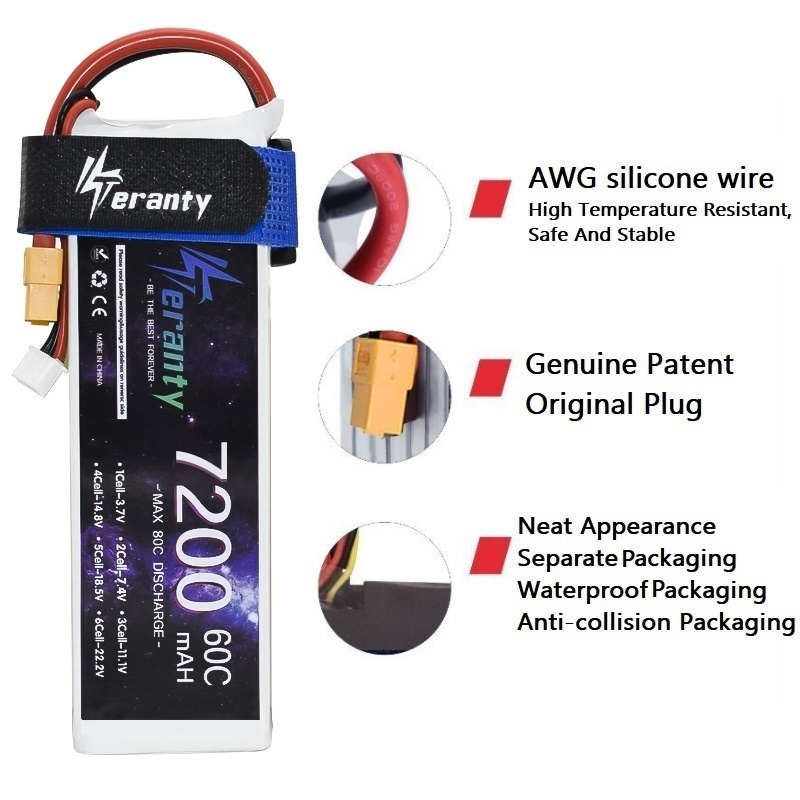 Upgrade 2S 7.4V 7200mAh 60C 6S - Rc Drift Car Kit reseña y precio