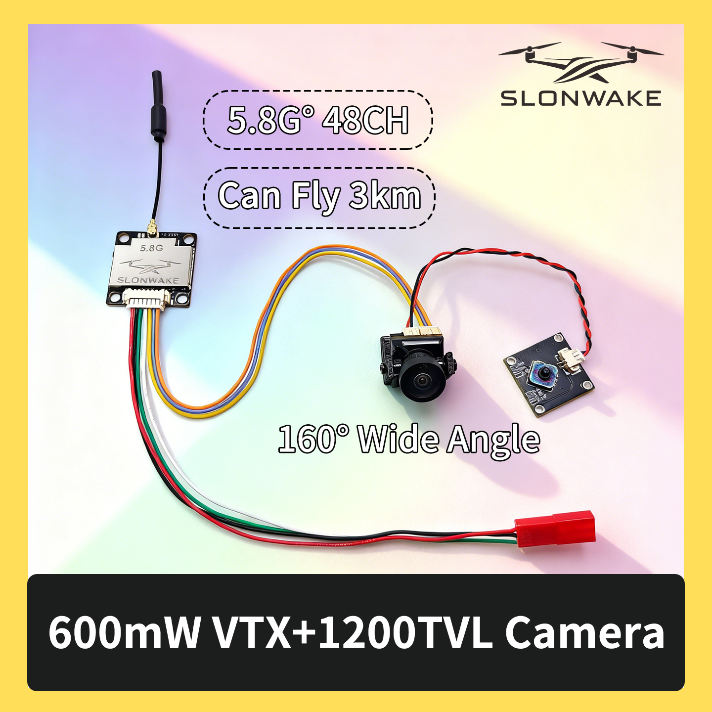 SLONWAKE 5.8G 600mW 7-24V FPV  - Drone Rc Airplane reseña y precio