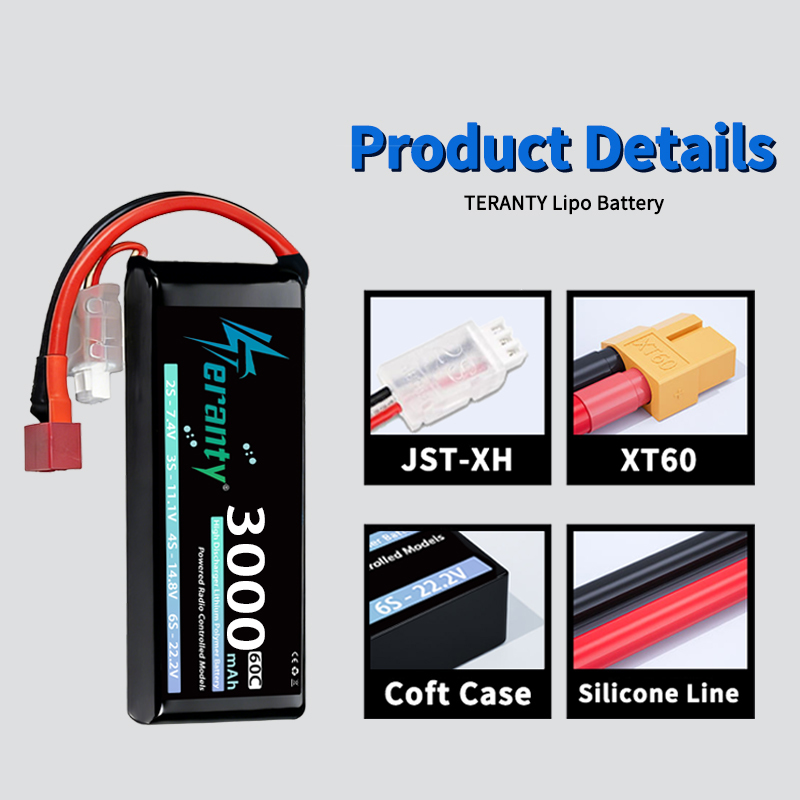 TERANTY 2S 3000mAh Lipo Batter - Drone Rc Leading reseña y precio