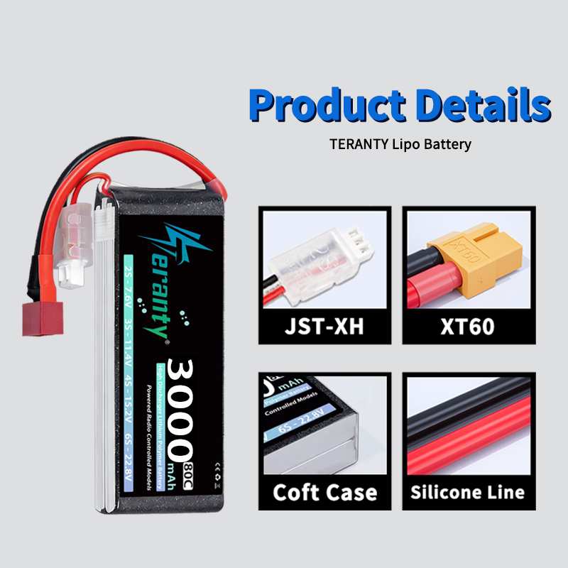 TERANTY 2S 3000mAh Lipo Batter - Drone Rc Leading reseña y precio
