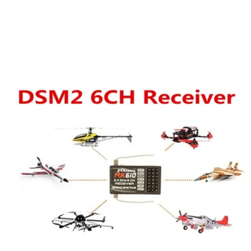 DSM2 MK610 AR6100 2.4G 6CH RC  - Drone Rc Transmitter And Receiver reseña y precio