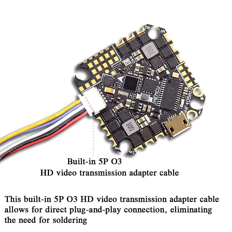 JHEMCU GHF405AIO-HD 40A AIO Fl - Drone Rc Flight Controller reseña y precio