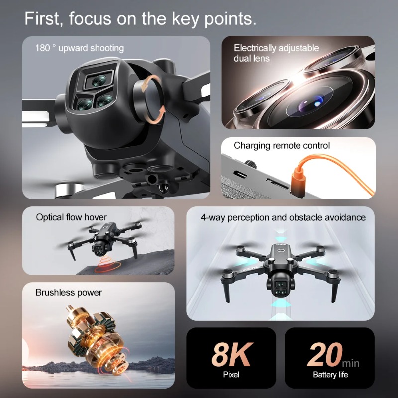 Professional Lenovo V156MAX RC - Drone Smart Rc Foldable reseña y precio