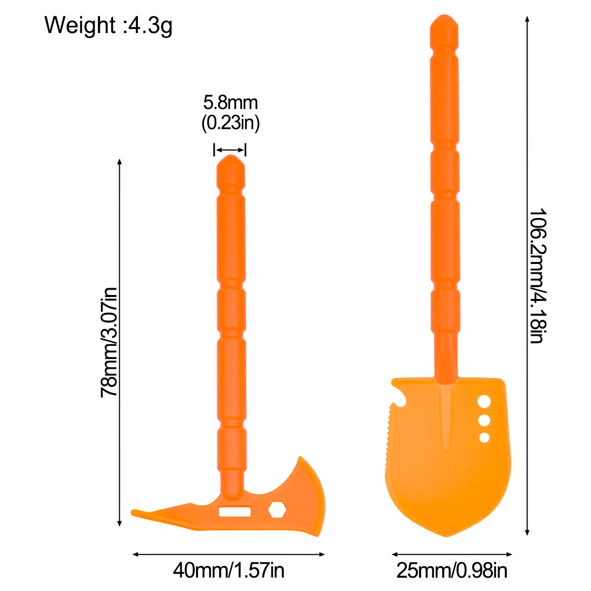 Simulated Plastic Shovel Picka - Rc Rock Crawler reseña y precio