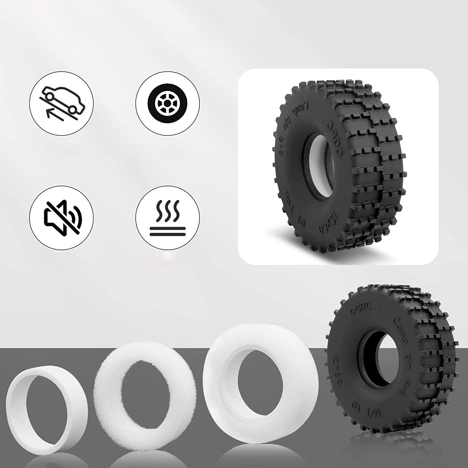 Esilun 1.0 RC Tires Competitio - Rc Rock Crawler reseña y precio