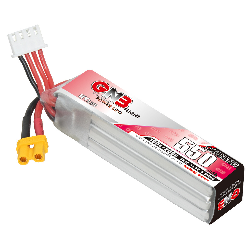 GNB HV 11.4V 550mAh 100C/200C  - Drone Carrera Rc reseña y precio