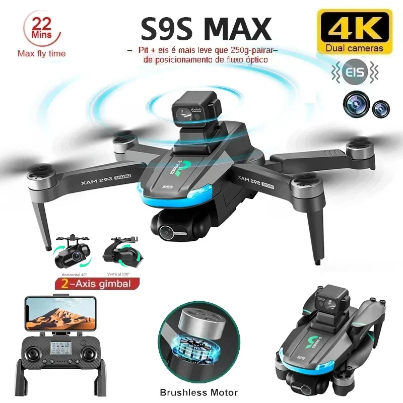 NEW S9S MAX MINI Drone 4K 2-Ax - Rc Drone Uav reseña y precio