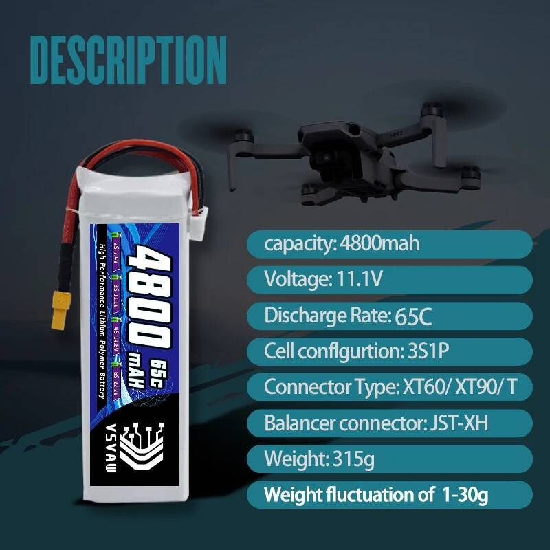 VSVAW 3S Lipo Battery for FPV  - Rc Drone Uav reseña y precio