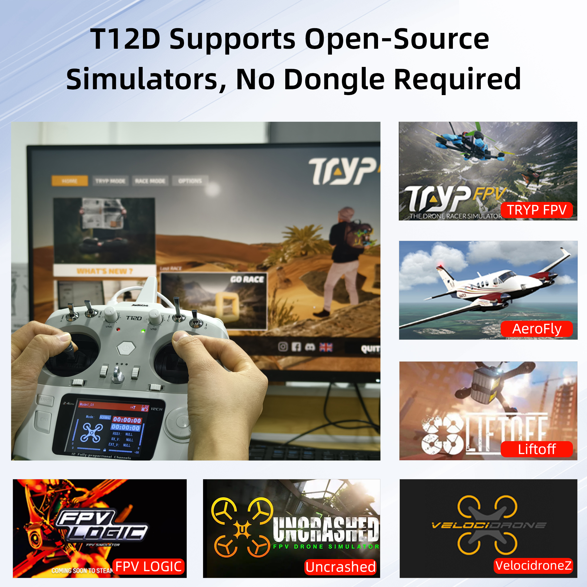 Radiolink T12D ELRS 12 Channel - Drone Rc Transmitter And Receiver reseña y precio