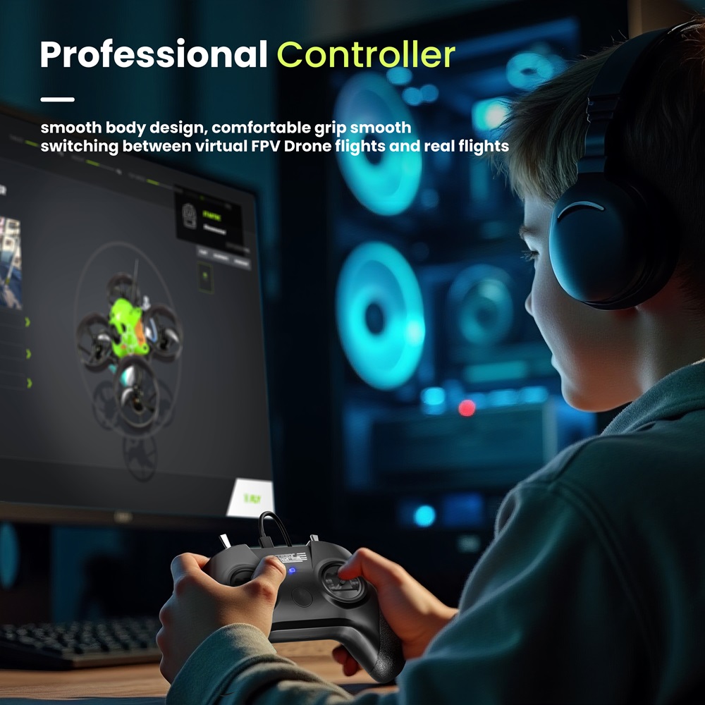 RC Flight Simulator Remote Con - Drone Rc Flight Controller reseña y precio