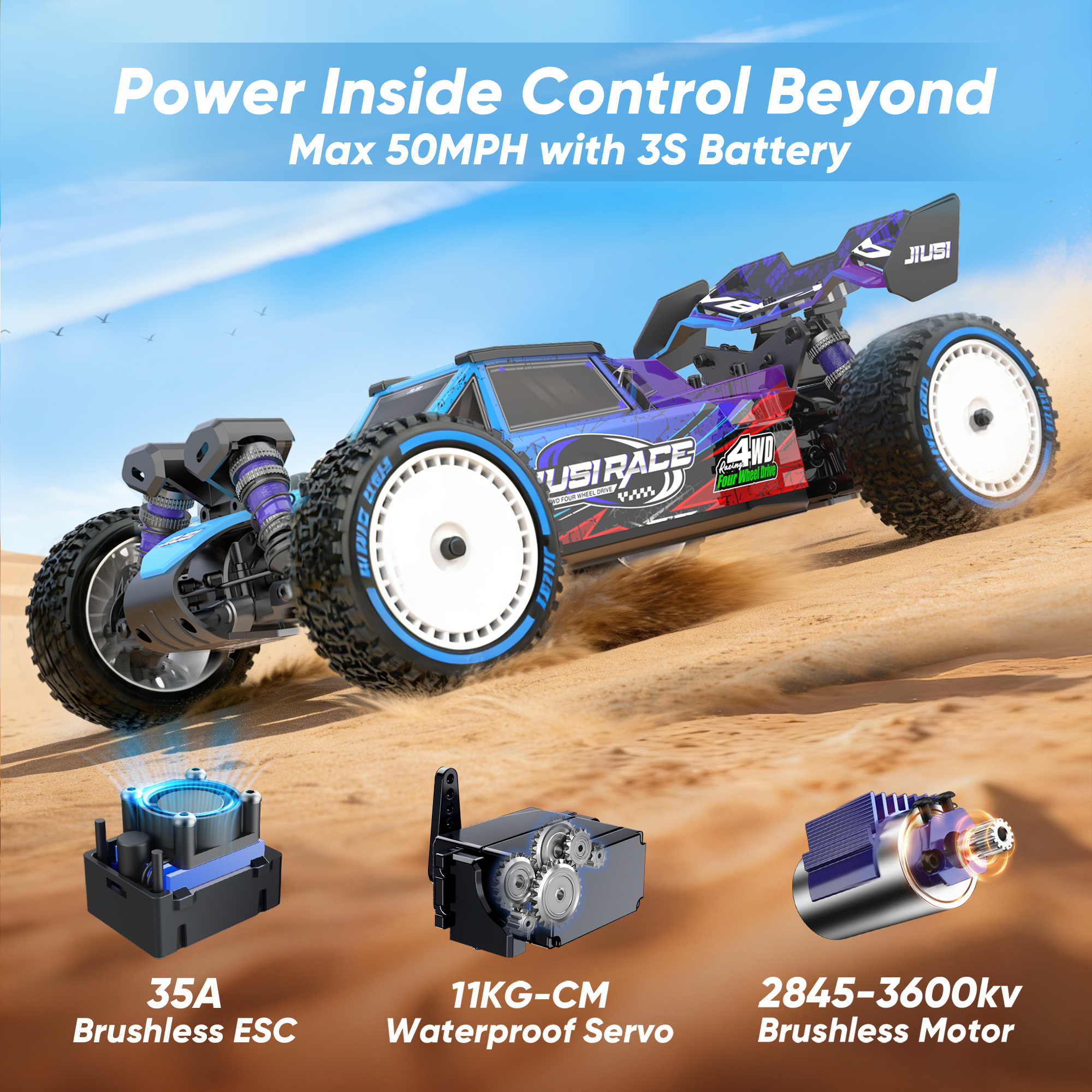 JIUSI WB12 PRO 1/12 Racing Car - Rc Drift Car Kit reseña y precio