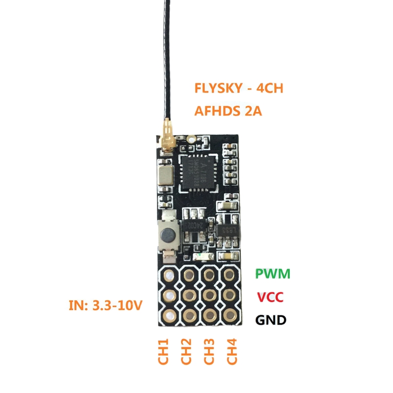 Flysky FS2A Mini Receiver 4CH  - Rc Drone Uav reseña y precio