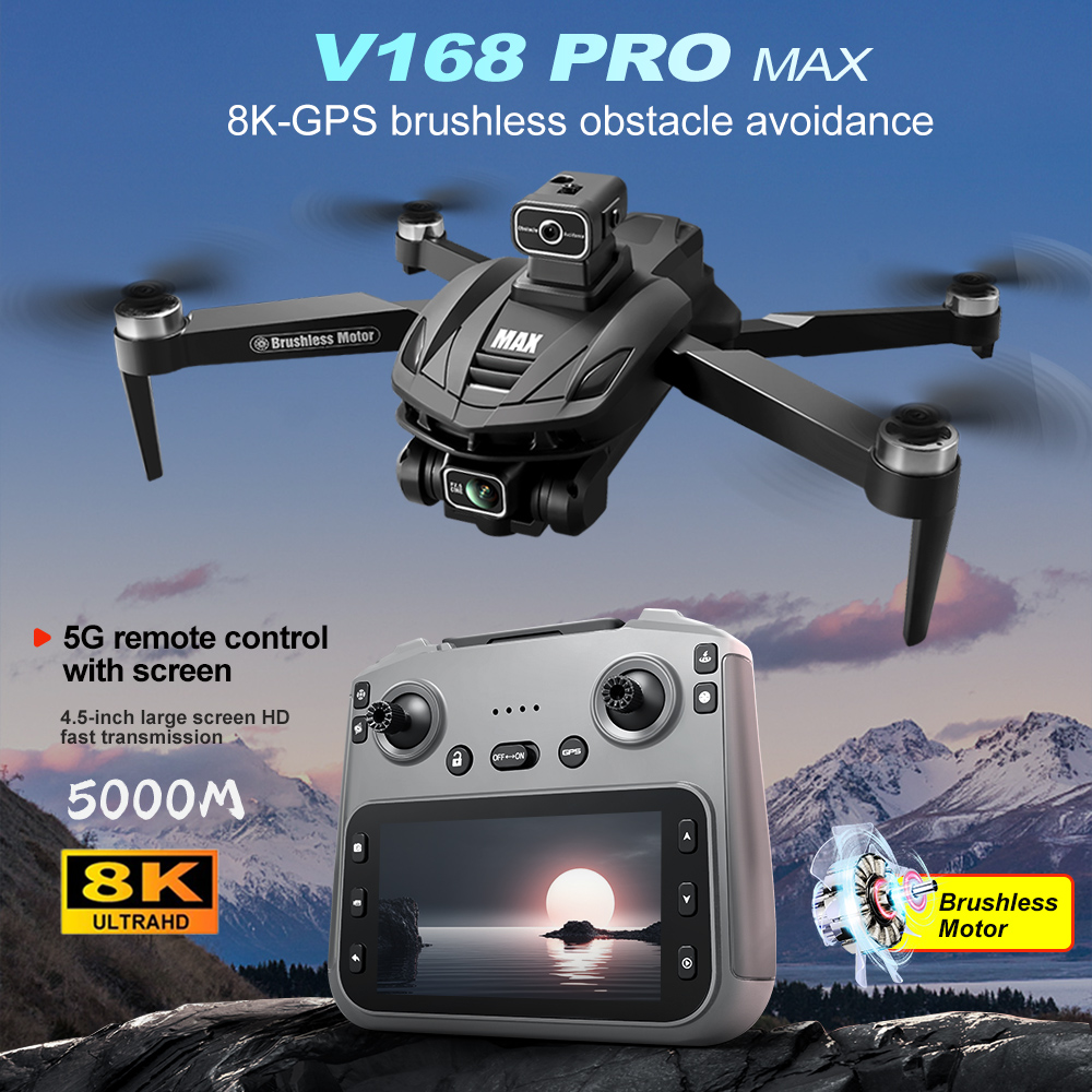 V168 PRO Max GPS Drone 8K Prof - Drone Gps Rc Tt36 reseña y precio