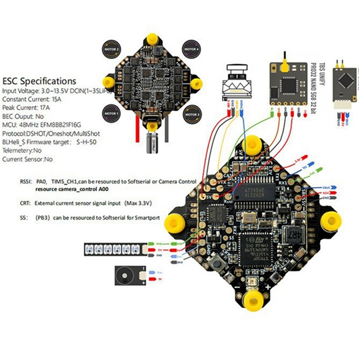 NEW F411 AIO Flight Controller - Drone Rc Flight Controller reseña y precio