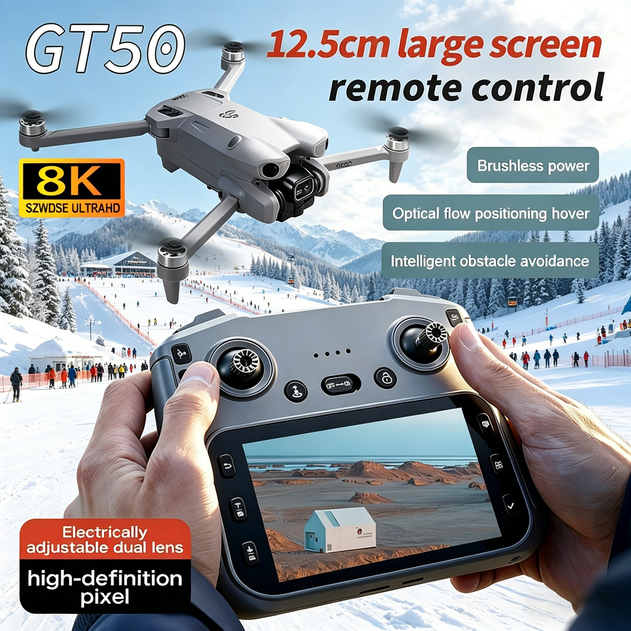 GT50 PRO MIni 5 pro RC Drone 8 - Drone Rc Flight Controller reseña y precio