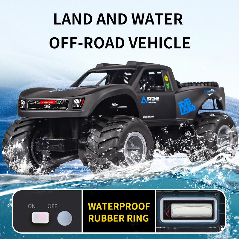 Amphibious RC Car 4WD, Waterpr - Drone Carrera Rc reseña y precio