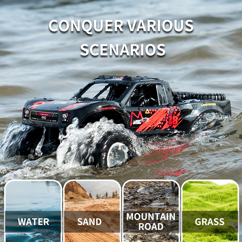 Amphibious RC Car 4WD, Waterpr - Drone Carrera Rc reseña y precio