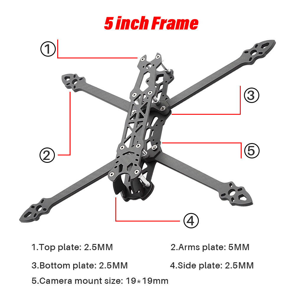 Mark4 5inch FPV Racing Drone F - Carbon Fiber Drone Arm reseña y precio