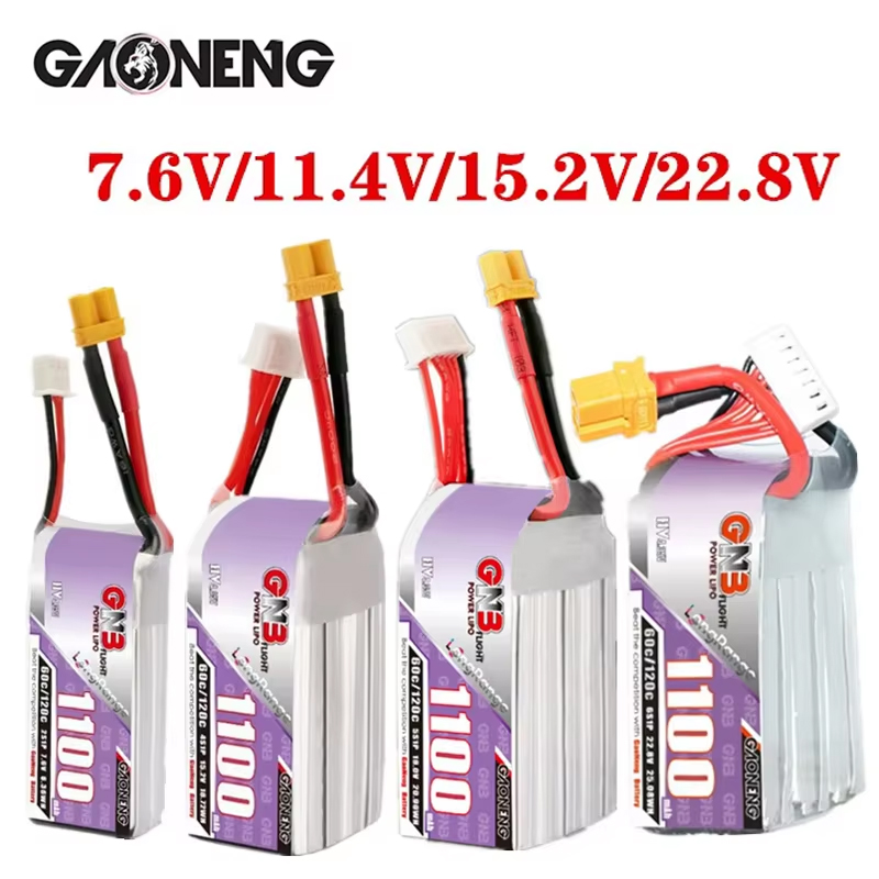 GNB 1100mAh 2S 3S 4S 6S 60C/12 - Drone Carrera Rc reseña y precio