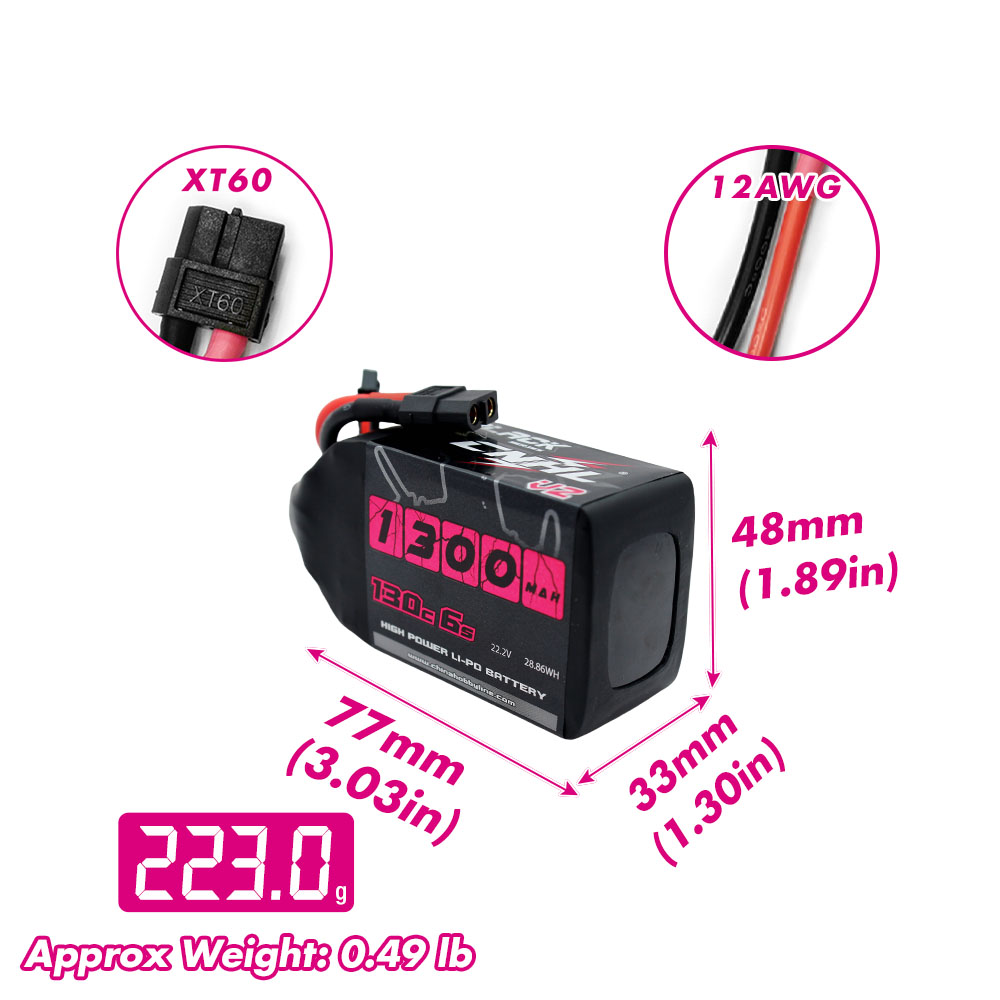 2PCS CNHL 6S 22.2V Lipo Batter - Rc Drift Car Kit reseña y precio