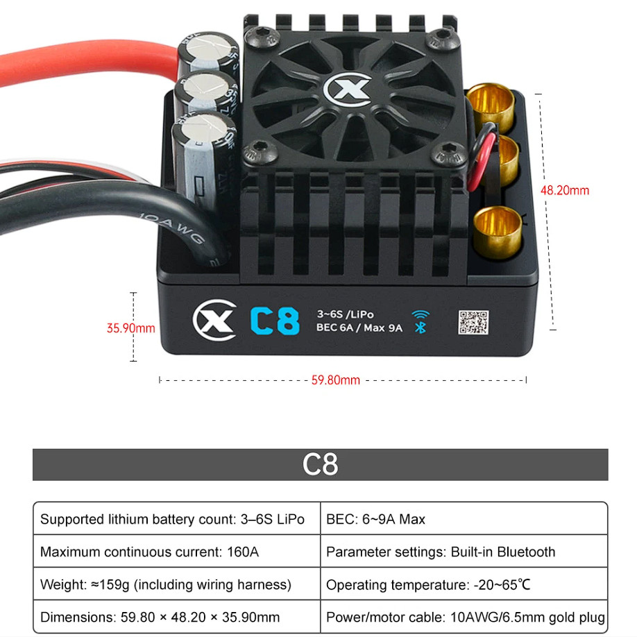 Brushless ESC XC-ESC C12 C10 C - Rc Drift Car Kit reseña y precio