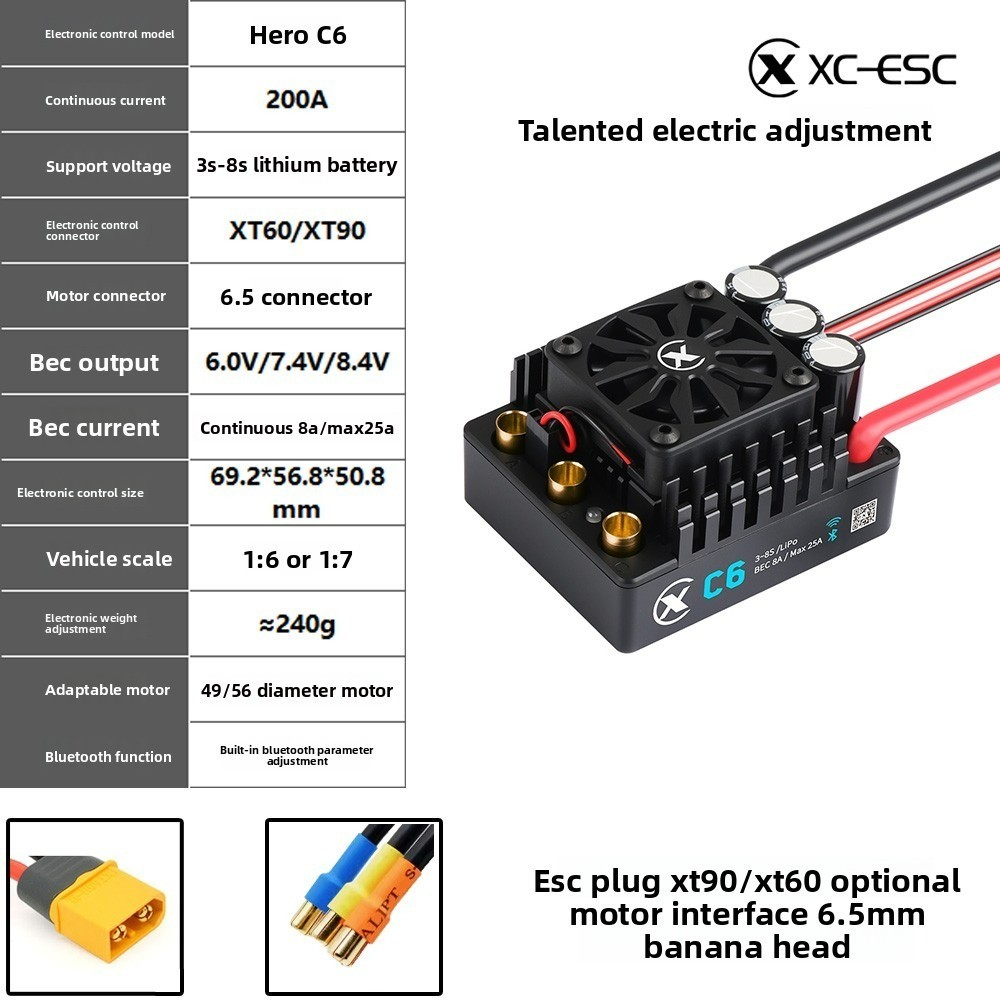 Brushless ESC XC-ESC C12 C10 C - Rc Drift Car Kit reseña y precio
