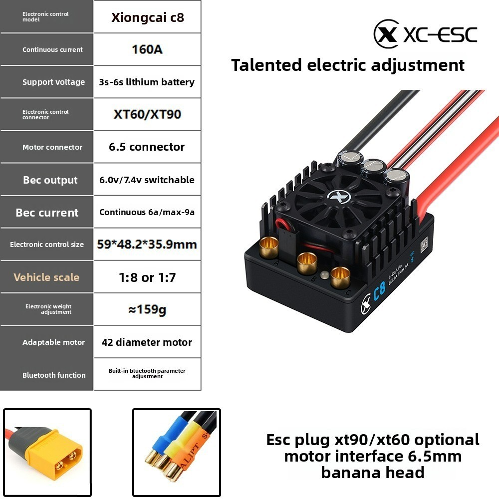 Brushless ESC XC-ESC C12 C10 C - Rc Drift Car Kit reseña y precio