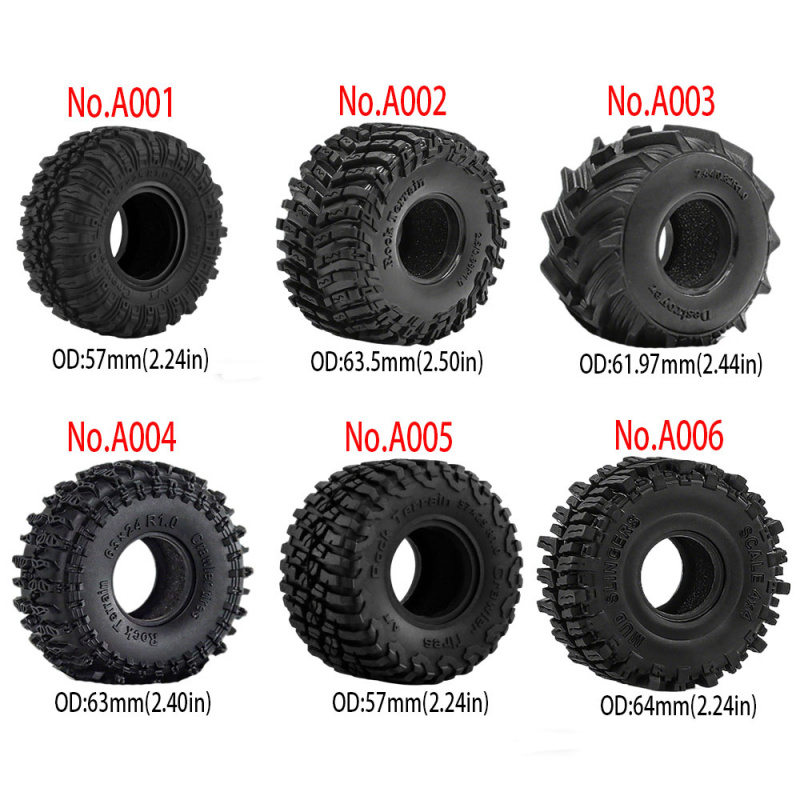 4PCS 1.0inch 57-67mm RC Crawle - Rc Rock Crawler reseña y precio