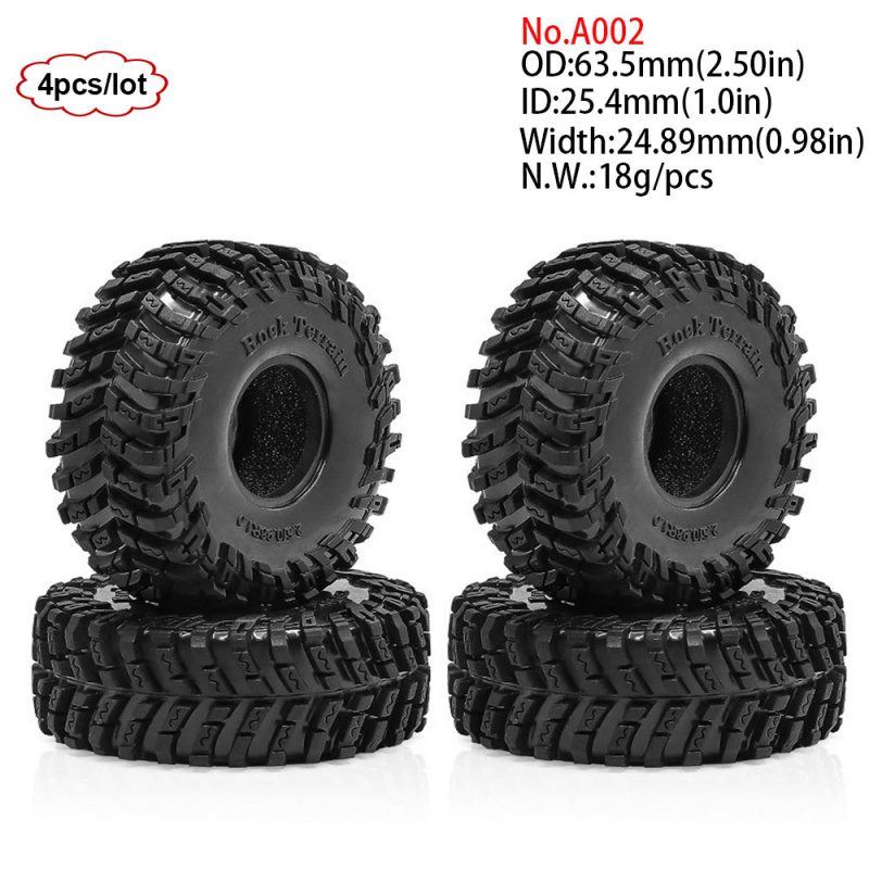 4PCS 1.0inch 57-67mm RC Crawle - Rc Rock Crawler reseña y precio