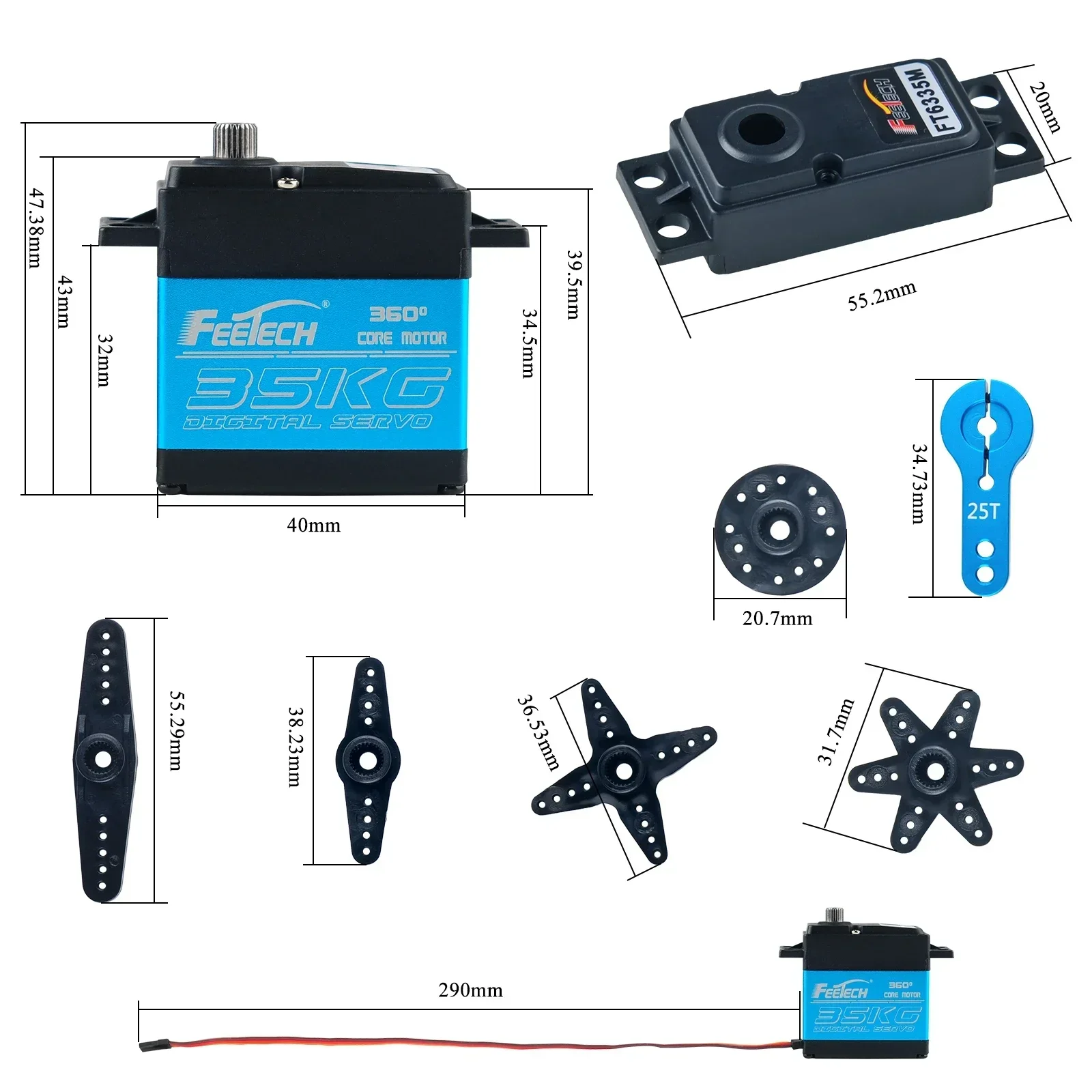Feetech FT6335M Digital RC Ser - Drone Rc Jet reseña y precio