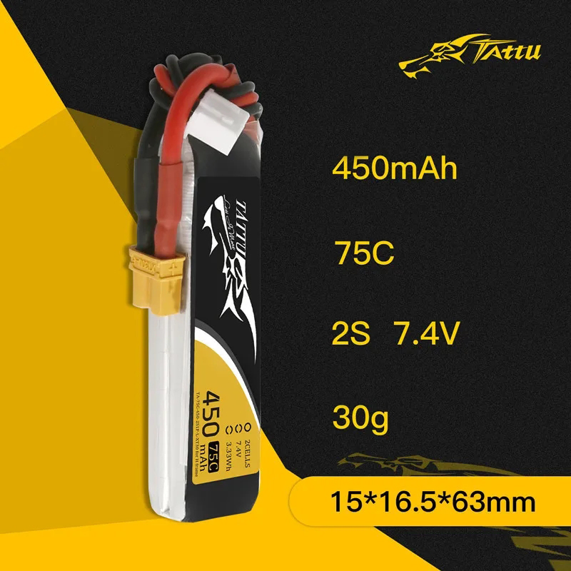 3Pcs NEW TATTU 450/500/550mAh  - Drone Carrera Rc reseña y precio