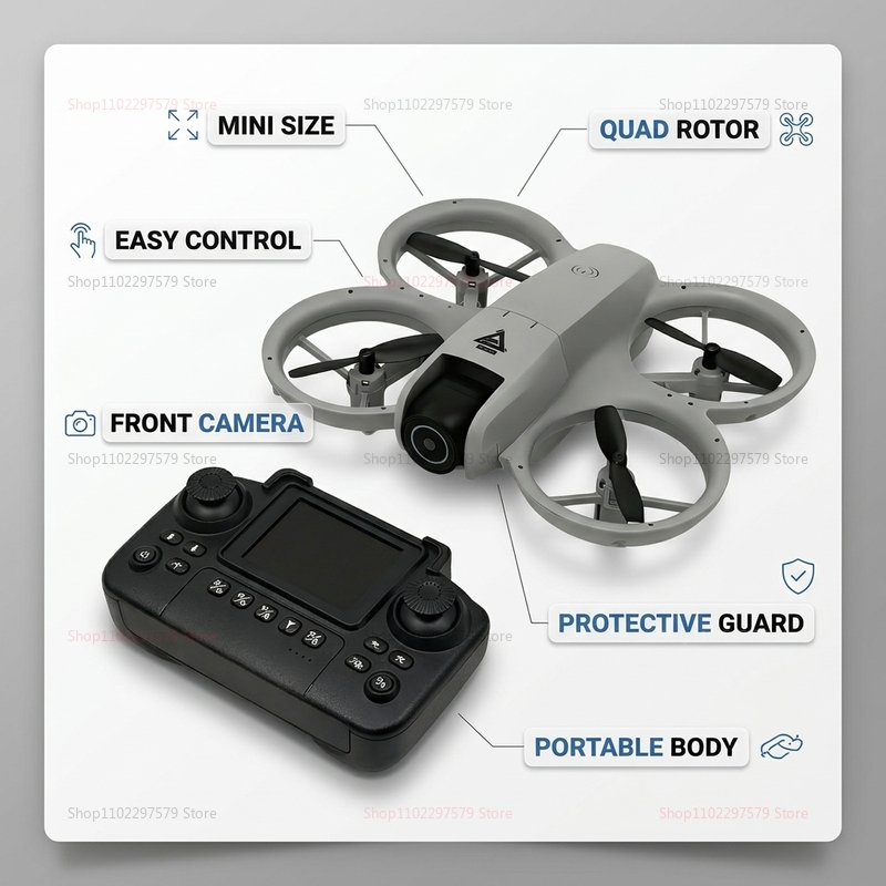 2026 Mini RC Drone with 8K HD  - Drone Rc Flight Controller reseña y precio