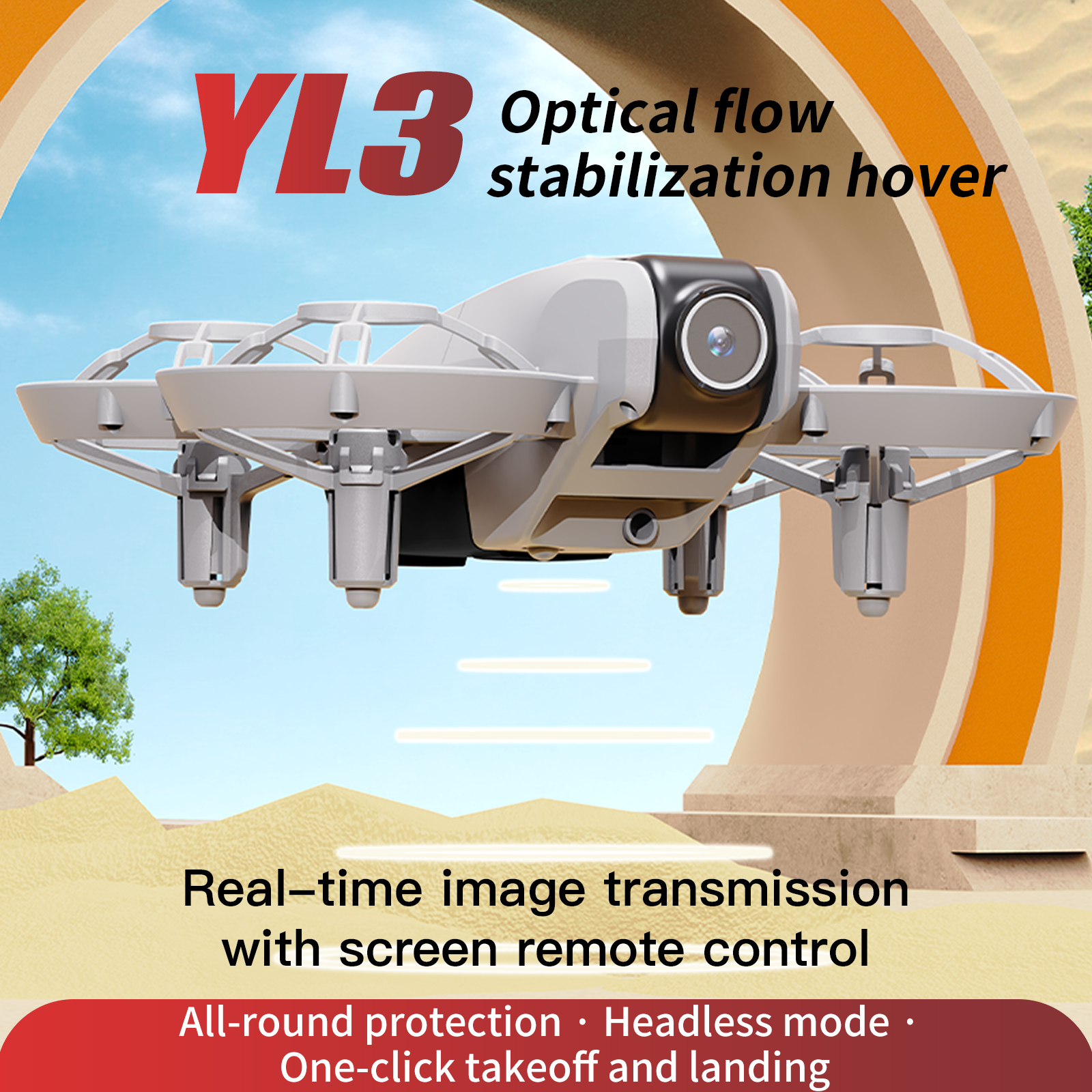 Optical Flow YT YL3 Mini Drone - Drone E88Pro Rc 4K reseña y precio