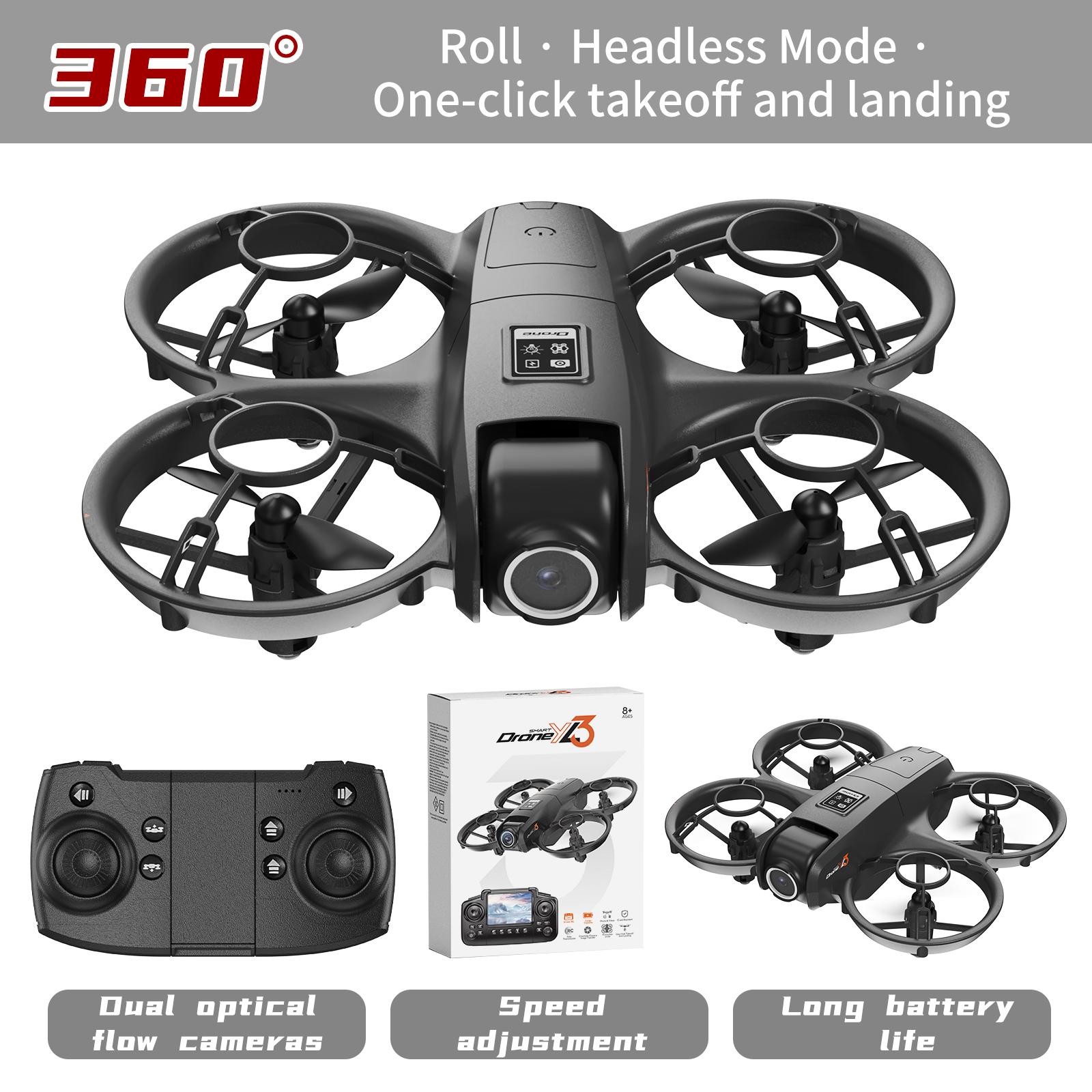 Optical Flow YT YL3 Mini Drone - Drone E88Pro Rc 4K reseña y precio