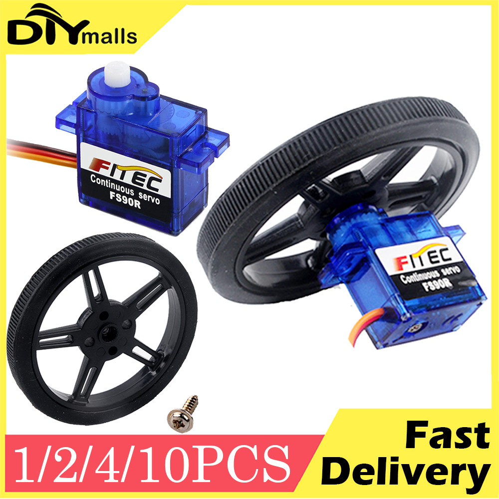 4Sets Feetech FS90R Servo 360  - Drone Rc Jet reseña y precio