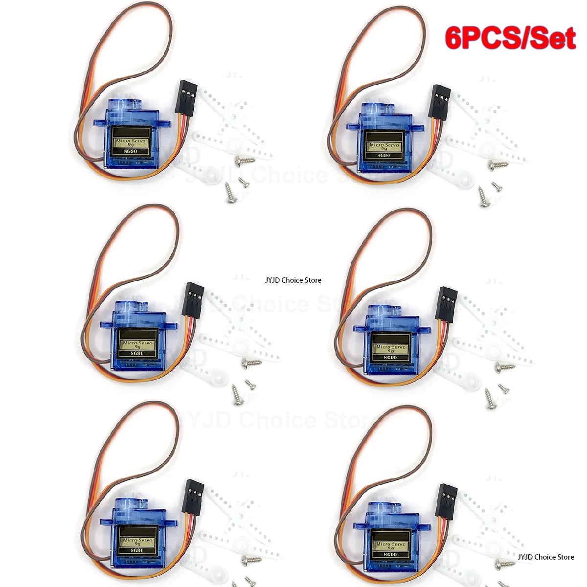 6pcs Sg90 9g Micro Servo Motor - Drone Rc Jet reseña y precio