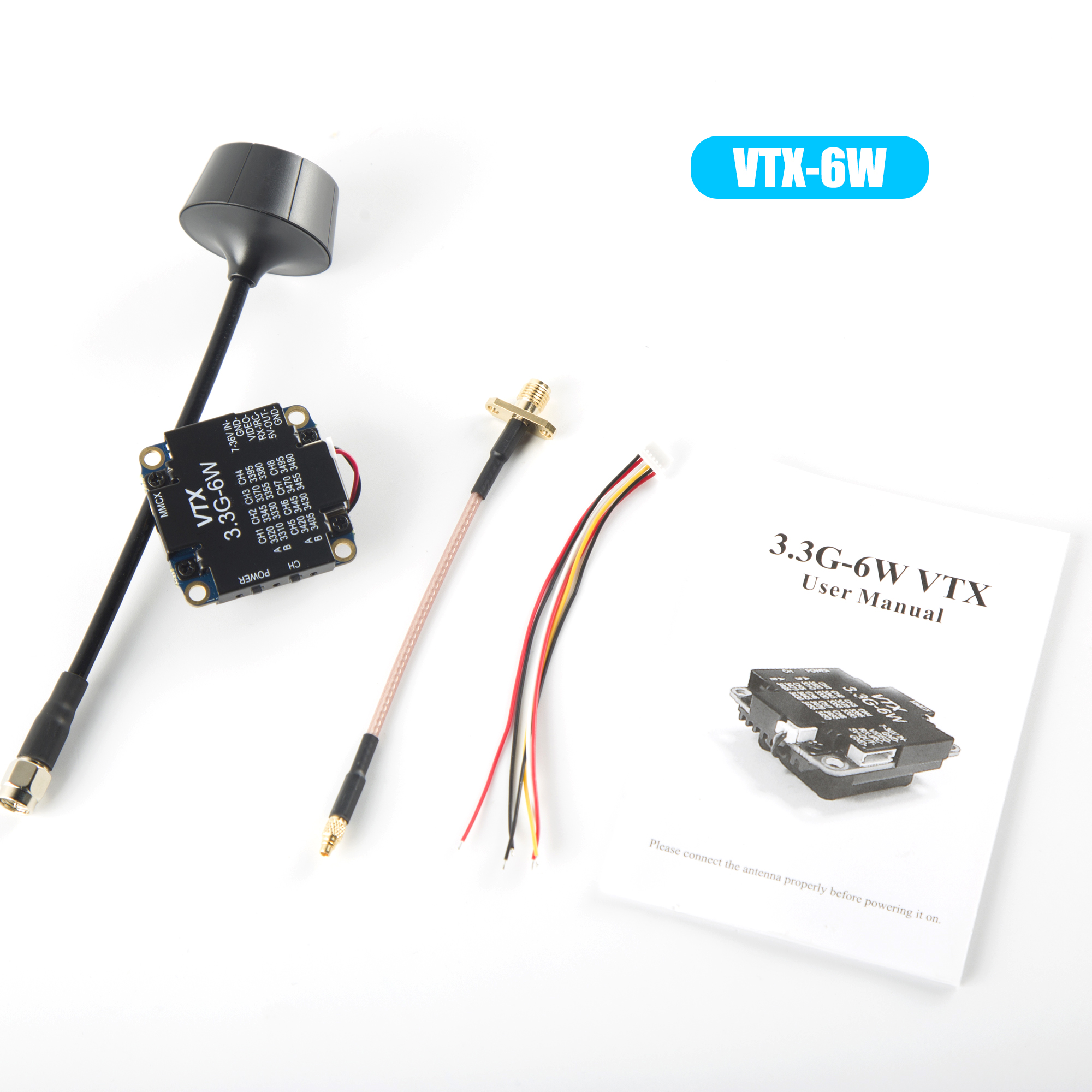 FPV Video Transmitter 3.3G 6W  - Drone Rc Airplane reseña y precio