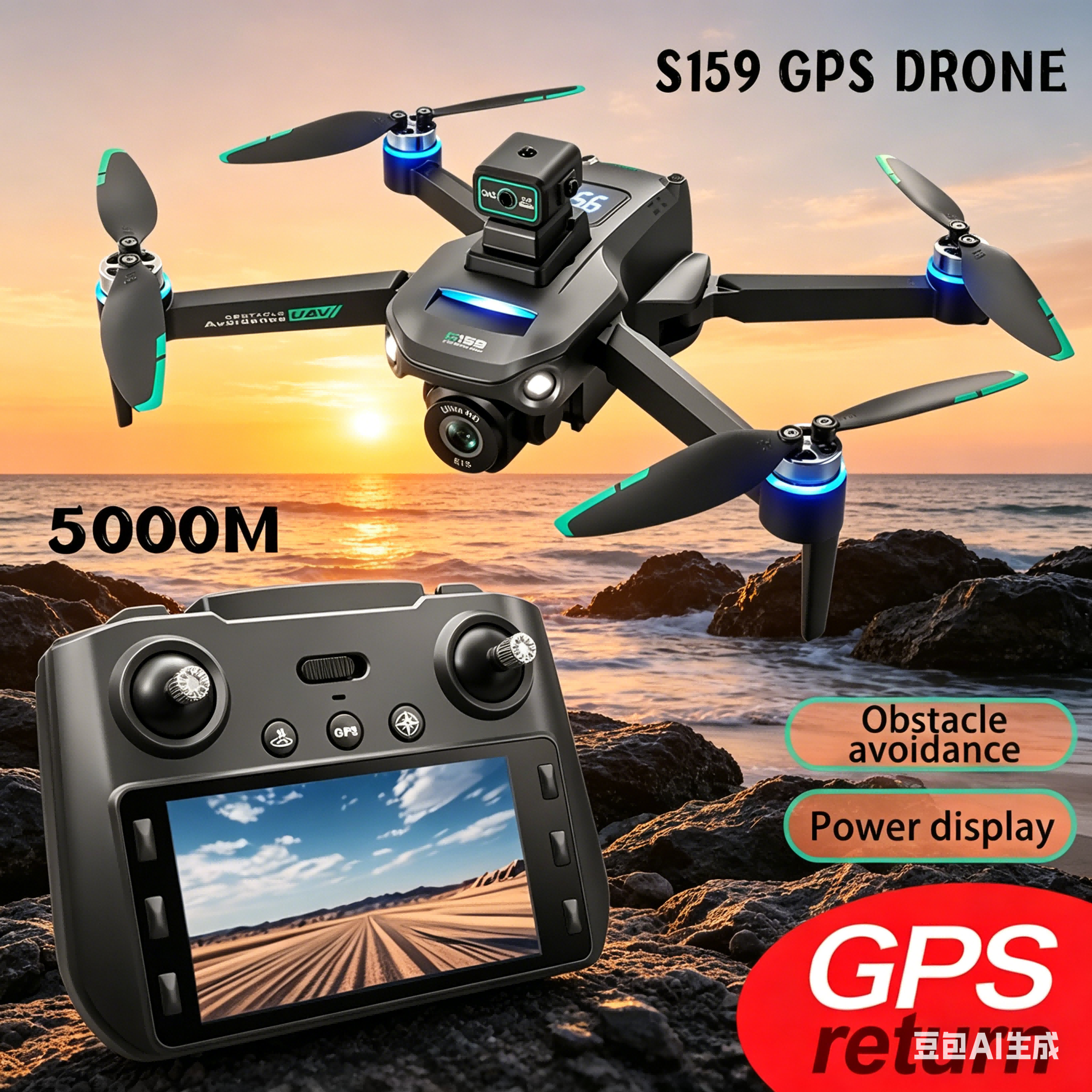 S159 GPS Drone 4K Profesional  - Drone Gps Rc Tt36 reseña y precio
