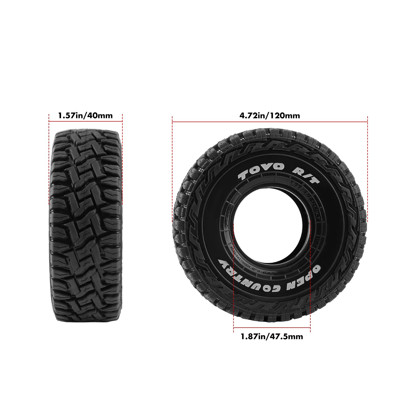 1.9 Inch RC Rock Crawler Tires - Rc Rock Crawler reseña y precio